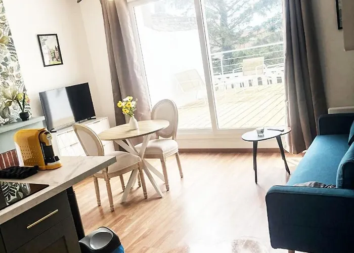35 m2 charmant plus 30 M2 de terrasse Accès jardin SPA Appartement Boulogne-sur-Mer