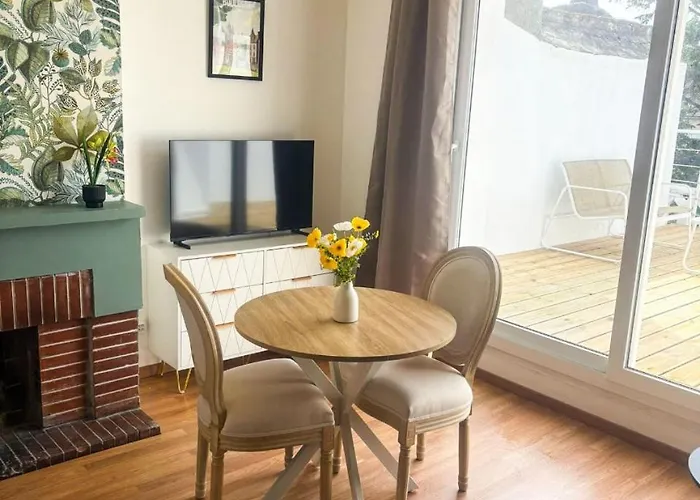 35 m2 charmant plus 30 M2 de terrasse Accès jardin SPA *